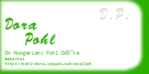 dora pohl business card